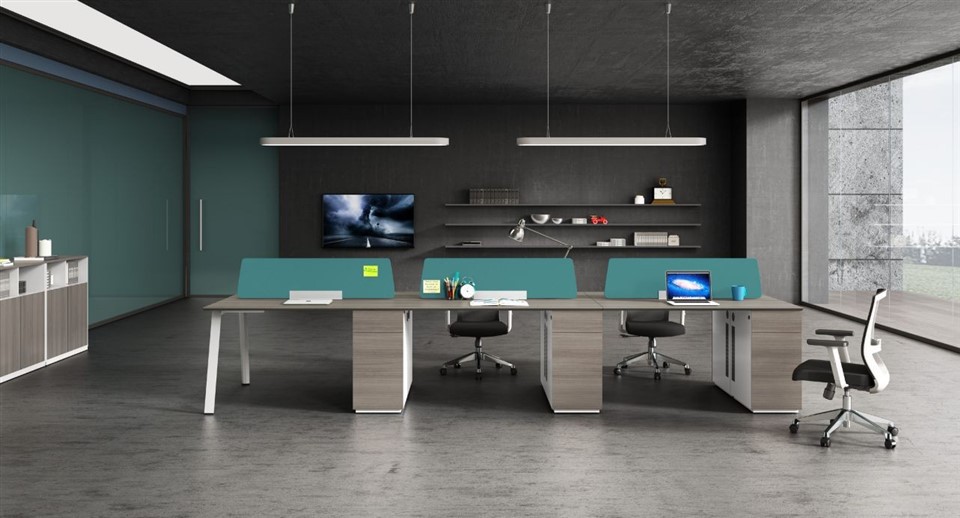 Office Desk With Privacy Panel factory
